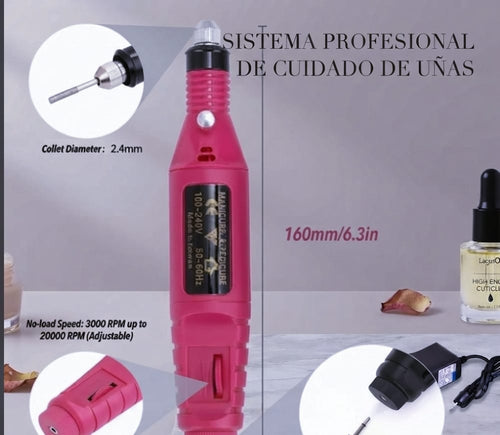 Kit pulidor de uñas eléctrico