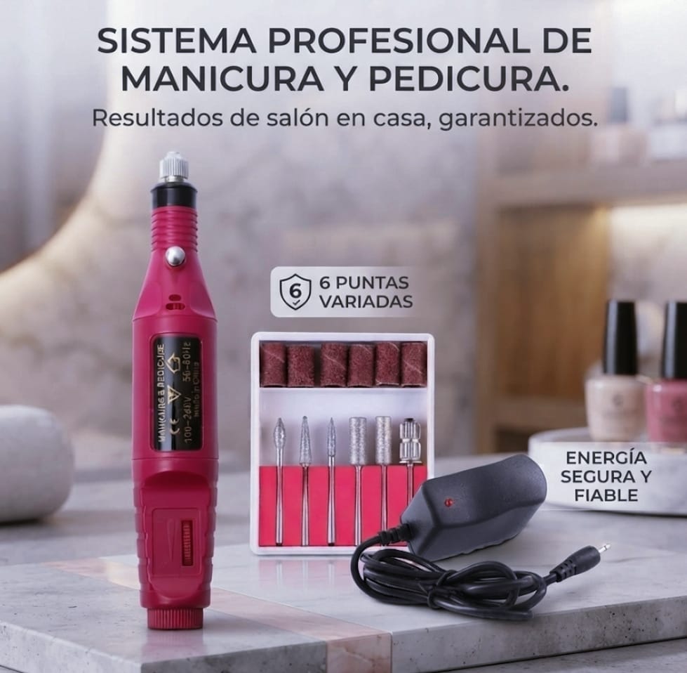 Kit pulidor de uñas eléctrico