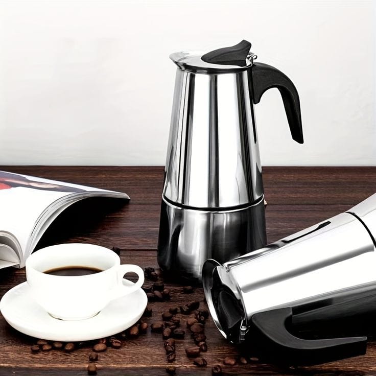 Cafetera Italiana De Acero Inoxidable